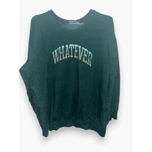 Torrid Whatever Cozy Fleece Drop Shoulder Sweatshirt Green | sz 0 | xl | EUC